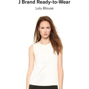 J Brand - Lulu Blouse - Triacetate - Size Small - Cream Shopbop